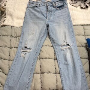 Levi's Light Blue Straight Leg Jeans